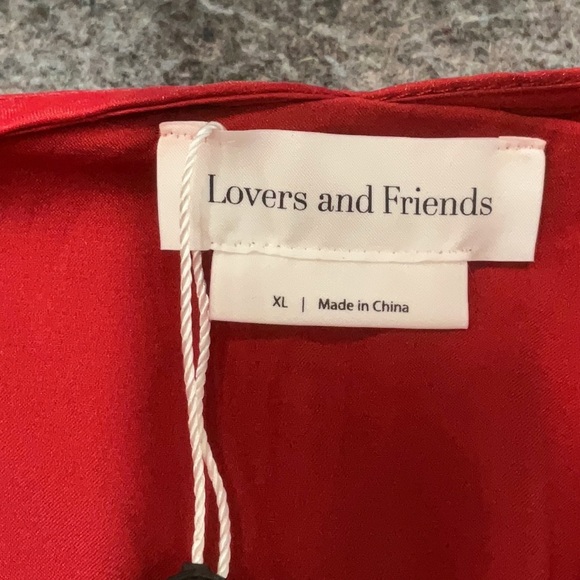 Lovers & Friends Heartbreaker Red Tulle Mini Dress Women’s XL - Picture 7 of 8